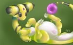  2013 ampharos anus female feral green_background hauntzor nintendo pok&eacute;mon pok&eacute;mon_(species) pussy simple_background tongue tongue_out video_games 