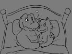  &lt;3 bed bedroom bogosphere canine couple_(disambiguation) duo gator_(artist) happy invalid_tag male male/male mammal rex romantic_couple the_bogosphere 