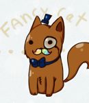  all_fours ambiguous_gender bow_tie brown_tail cat classy eyewear facial_hair feline fluffy fluffy_tail hair hat mammal monocle multicolored_hair mustache nada1ai_(artist) top_hat 