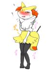  blush braixen embarrassed fangs feet female full_body half-closed_eyes nintendo nude omorashi open_mouth pok&eacute;mon pok&eacute;mon_(species) red_eyes seiya_mesu shaking simple_background solo standing stick sweat tears text translation_request trembling video_games white_background 