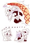  alternate_universe animated_skeleton asgore_dreemurr blush bone boss_monster cape caprine clothing cub cute english_text fangs fish fish_humanoid goat group hi_res horn humanoid littletale long_ears mammal marine mudkipful nervous papyrus_(undertale) robe sans_(undertale) skeleton sweat text toriel undead undertale undyne video_games young 