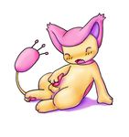  balls blush cat feline lying male mammal masturbation nintendo on_back penis pok&#233;mon pokemon simplepale skitty solo video_games 