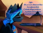  2018 cosmic_hair detailed_background digital_media_(artwork) english_text equine eyes_closed female friendship_is_magic horn magnaluna mammal membranous_wings my_little_pony princess_luna_(mlp) sitting text winged_unicorn wings 