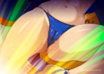  1girl ass bikini blue_bikini cameltoe close-up fate/grand_order fate_(series) navel nyanko_batake sandals side-tie_bikini solo swimsuit tamamo_(fate)_(all) tamamo_no_mae_(swimsuit_lancer)_(fate) 