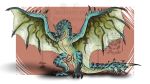  2018 capcom digital_media_(artwork) dragon drerika erection feral horn male monster_hunter paws penis video_games watermark wings 