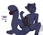  2016 animal_genitalia animal_penis anthro canine_penis feline hexxy knot male mammal navel nipples penis red_eyes solo 