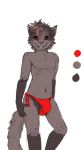  2016 anthro bulge feline hexxy hi_res looking_at_viewer male mammal navel nipples red_eyes smile solo 