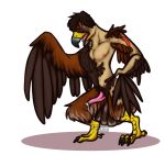  2018 animal_genitalia anthro avian beak bird claws colored cum digital_drawing_(artwork) digital_media_(artwork) erection feathered_wings feathers hair hi_res human humanoid invalid_tag male mammal markings naughtygryph nipples nude open_mouth orgasm penis simple_background solo standing surprise tentacles toe_claws tongue transformation wings 