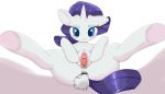  2015 anal anal_penetration badponi blue_eyes blush buttplug buttplug_tail clitoris easter egg equine eyeshadow female feral friendship_is_magic hair holidays hooves horn looking_at_viewer makeup mammal my_little_pony oviposition penetration presenting presenting_pussy purple_hair pussy rabbit_tail rarity_(mlp) sex_toy smile solo spread_legs spread_pussy spreading underhoof unicorn 