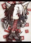  .45 dero_the_hedgehog dual_wielding goth gun handgun holding_object holding_weapon male pamf punk ranged_weapon solo weapon young 