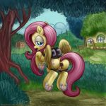  blush chicken_coop defecating discord_(mlp) feces female fluttershy&#039;s_cottage fluttershy_(mlp) flying friendship_is_magic harness horseshoe looking_at_viewer love_handle male male/female masturbation my_little_pony peeing penis scat smudge_proof urine voyeur watersports 