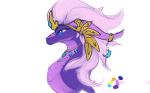  blue_eyes colored_sketch digital_media_(artwork) dragon female hair mammal oksara purple_skin simple_background sketch white_background 