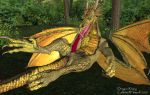  2007 3d_(artwork) autofellatio callsfire claws cum digital_media_(artwork) dragon erection forest licking looking_at_viewer lying male masturbation oral penis scales scalie solo tongue tongue_out tree western_dragon 