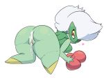  &lt;3 :3 after_sex breasts butt color_edit colored cum cum_drip cum_in_ass cum_inside dripping edit female hair half-closed_eyes hi_res looking_at_viewer looking_back medium_breasts nintendo nude pok&eacute;mon pok&eacute;mon_(species) pussy rear_view red_eyes roserade short_hair short_stack simple_background smile solo uncensored unknown_colorist video_games vono white_background white_hair 