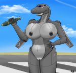  a_drunk_dragon air_(disambiguation) aircraft airplane big_breasts breasts female jet living_aircraft living_machine machine pussy sky solo wings 