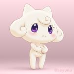  anthro blush feline female looking_at_viewer mammal nude pianitchi standing tamagotchi zeru_(ma) 