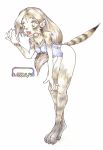  2003 anthro breasts brown_hair clothed clothing female hair hazard mammal open_mouth procyonid raccoon simple_background solo standing surprise transformation white_background 