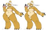  anthro balls bear breasts colored_sketch dickgirl dsan erection female humanoid_penis intersex looking_at_viewer makeup mammal multiple_images nipples penis pussy slightly_chubby small_penis smile solo standing uncut 