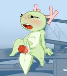  2018 antlers blush dragon female horn katie_(kde) kde mascot masturbation nude orgasm perfectlynormal pussy pussy_juice semi-anthro sex_toy shaking sitting tears trembling vaginal vaginal_masturbation vibrator 