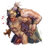  junkrat_(overwatch) male_focus roadhog_(overwatch) tagme yaoi 