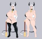  animal_humanoid big_breasts bikini bovine breasts clothing female huge_breasts humanoid jessica_elwood legwear mace mammal melee_weapon stockings swimsuit weapon 