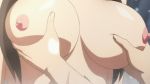  1girl animated animated_gif areolae breast_grab breasts hasegawa_chisato large_breasts nipples nude shinmai_maou_no_testament 