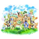  :d bench bird black_hair blue_sky brown_eyes bulbasaur charmander chespin chikorita chimchar claws closed_eyes closed_mouth collarbone collared_shirt commentary_request creature cyndaquil day denim fennekin froakie game_boy gen_1_pokemon gen_2_pokemon gen_3_pokemon gen_4_pokemon gen_5_pokemon gen_6_pokemon grass hair_between_eyes handheld_game_console happy heart heart_of_string ibui_matsumoto jeans lying mew mudkip on_stomach one_eye_closed open_mouth orange_eyes oshawott pants pikachu piplup pokemon pokemon_(creature) pokemon_(game) pokemon_rgby red_(pokemon) red_(pokemon_rgby) red_eyes running shirt shoes short_sleeves sitting sky sleeping smile sneakers snivy squirtle tepig torchic totodile treecko turtwig 