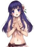  bikini blue_eyes blue_hair blush breasts dark_blue_hair female_my_unit_(fire_emblem_if) fire_emblem fire_emblem:_fuuin_no_tsurugi fire_emblem_heroes fire_emblem_if hairband jurge lilina long_hair looking_at_viewer my_unit_(fire_emblem_if) navel open_mouth simple_background small_breasts smile solo swimsuit white_background 