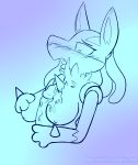  anthro blue-rum blush breasts canine cum duo fangs female lucario male mammal nintendo nude paw_job paws penis pok&eacute;mon pok&eacute;mon_(species) spike_(disambiguation) video_games watermark 