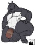  abs balls biceps big_balls chode flaccid frown glare hooves huge_balls humanoid_penis hyper hyper_balls hyper_penis long_nose male mammal muscular muscular_arms muscular_male pecs penis tapir thick_penis thick_thighs triceps xatanlion 