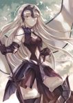  blonde_hair bodysuit circlet fate/apocrypha jeanne_alter long_hair warrior yellow_eyes 