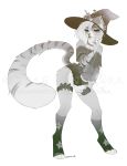  anthro clothed clothing distracting_watermark feline female hat looking_at_viewer makeup mammal mascara pandora_(artist) smile solo standing watermark witch_hat 