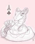  cam_(tenpoundhammer) card cybernetic_arm cybernetics female flinters forked_tongue machine playing_card poker reptile scalie snake solo tongue 
