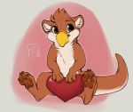  &lt;3 avian beak brown_eyes brown_fur feral fur hybrid male mammal mustelid otter oyster_(tenpoundhammer) paws reign-2004 tan_fur toes 