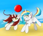  ball equine fan_character horn horse mammal my_little_pony pony sea thelasthope water winged_unicorn wings 