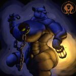  abs biceps big_breasts big_nipples black_fur breasts chain dark feline female fur huge_breasts hyper hyper_muscles lantern lion looking_at_viewer mammal muscular muscular_female muscular_legs nipple_piercing nipples piercing shadow small_head smile thick_thighs triceps video_games xatanlion 