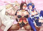 animal_ears bar_censor black_hair blonde_hair blue_hair boris_(noborhys) breasts bunny_ears bunnysuit censored clothed_sex crotch_cutout cum cum_in_pussy fake_animal_ears fire_emblem fire_emblem:_monshou_no_nazo fire_emblem_heroes fire_emblem_if gloves hair_over_one_eye highres holding_hands kagerou_(fire_emblem_if) katua large_breasts looking_at_viewer medium_breasts multiple_girls pantyhose penis sex sharena spread_legs torn_clothes torn_legwear vaginal 