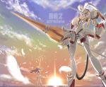  darling_in_the_franxx feathers humanoid_robot lance pink_hair strelizia zero_two_(darling_in_the_franxx) 