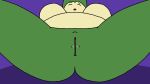  2018 abstract_background animated anthro big_breasts breasts breathing butt eyes_closed female female/unknown inside_pussy invisible_entity lying nintendo nude overweight pok&eacute;mon pok&eacute;mon_(species) pussy slightly_chubby snorlax stretching stretching_pussy theunokcringe video_games wet 