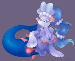  anus blue_hair blush breasts eyelashes female hair long_hair mammal marine nintendo nipples pink_nose pinniped pok&eacute;mon pok&eacute;mon_(species) primarina prolapse pussy slimefur smile solo spreading vaginal vaginal_prolapse video_games 