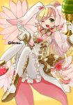  alternate_costume animal_ears blonde_hair bunny_ears cup easter_egg egg fake_animal_ears fire_emblem fire_emblem_heroes gloves green_eyes long_hair multicolored_hair one_eye_closed open_mouth pink_hair see-through sharena solo teruna_(artist) twitter_username white_gloves 