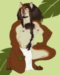  2018 abs anthro barazoku body_hair canine chest_hair clothed clothing digital_media_(artwork) facial_hair fur hair higgyy_(artist) male mammal muscular muscular_male nipples open_mouth pecs rohunt_(character) simple_background smile solo teeth 