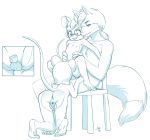  2018 4_toes age_difference animal_genitalia anthro anthro_on_anthro aogami bella_mouse canine cub cunnilingus daughter digital_media_(artwork) eyewear father father_and_daughter female flat_chested fox glasses incest licking male male/female mammal miles_yellow miley_mouse mother mother_and_daughter mouse nude on_lap oral parent penetration presenting pussy rodent sex sitting size_difference spread_pussy spreading toes tongue tongue_out vaginal vaginal_penetration young 