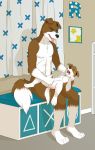  anthro canine crying cub dog duo father father_and_son forced handjob holly_marie_ogburn incest male male/male mammal naughtyrobby parent penis rape sex son tears young 