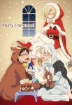  ^_^ animal_costume bell black_gloves black_hair blonde_hair blue-framed_eyewear bow cake christmas christmas_stocking closed_eyes crossed_arms feeding food fork fruit gift glasses gloves hair_over_one_eye hat hood katsuki_yuuri legwear_under_shorts male_focus merry_christmas multiple_boys nightcap open_mouth pajamas reindeer_costume sack santa_costume shaded_face shorts silver_hair sitting smile stepped_on strawberry stuffed_animal stuffed_toy tears teddy_bear viktor_nikiforov wariza white_legwear yuri!!!_on_ice yuri_plisetsky zooya 