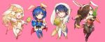  alfonse_(fire_emblem) animal_ears blonde_hair blue_eyes blue_hair blush breasts brother_and_sister brown_eyes brown_hair bunny_boy bunny_ears bunny_girl bunny_tail bunnysuit chibi cleavage detached_collar egg fake_animal_ears fingerless_gloves fire_emblem fire_emblem:_monshou_no_nazo fire_emblem_heroes fire_emblem_if gloves green_eyes hair_over_one_eye headband kagerou_(fire_emblem_if) katua large_breasts long_hair looking_at_viewer multicolored_hair multiple_girls ninja open_mouth pegasus_knight ponytail scarf sharena short_hair siblings simple_background smile tail thighhighs white_background zuizi 