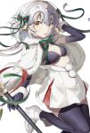  absurdres akae_neo black_bikini_top bow capelet christmas commentary_request elbow_gloves fate/grand_order fate_(series) fur-trimmed_capelet fur_trim gloves hair_bow hair_ribbon headpiece highres jeanne_d'arc_(fate)_(all) jeanne_d'arc_alter_santa_lily ribbon white_capelet 