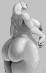  alien anthro big_breasts big_butt breasts butt digital_media_(artwork) female gregzhel halo_(series) hi_res huge_butt looking_at_viewer looking_back sangheili side_boob solo thick_thighs video_games voluptuous wide_hips 