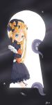  :&lt; abigail_williams_(fate/grand_order) bangs black_bow black_dress black_hat blonde_hair bloomers blue_eyes blush bow bug butterfly closed_mouth commentary_request dress eyebrows_visible_through_hair fate/grand_order fate_(series) forehead hair_bow hat highres insect keyhole librasono1 long_hair long_sleeves looking_at_viewer object_hug orange_bow parted_bangs polka_dot polka_dot_bow signature sleeves_past_fingers sleeves_past_wrists solo stuffed_animal stuffed_toy suction_cups teddy_bear tentacles underwear very_long_hair white_bloomers 