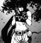  arthur_asa belt belt_buckle biceps buckle capcom dungeons_and_dragons greyscale hood midriff moneybag monochrome moriah muscle muscular_female pants sketch thief 